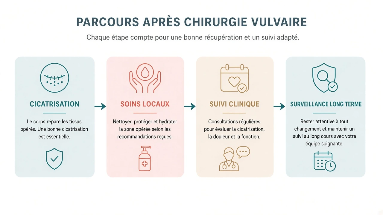 Parcours après chirurgie vulvaire.