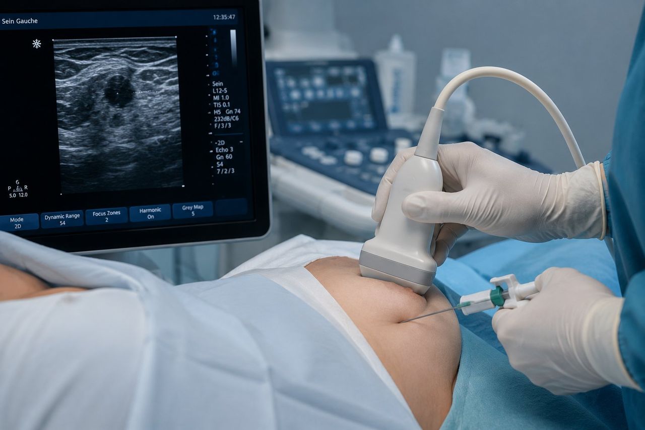 Adénofibrome du sein — échographie