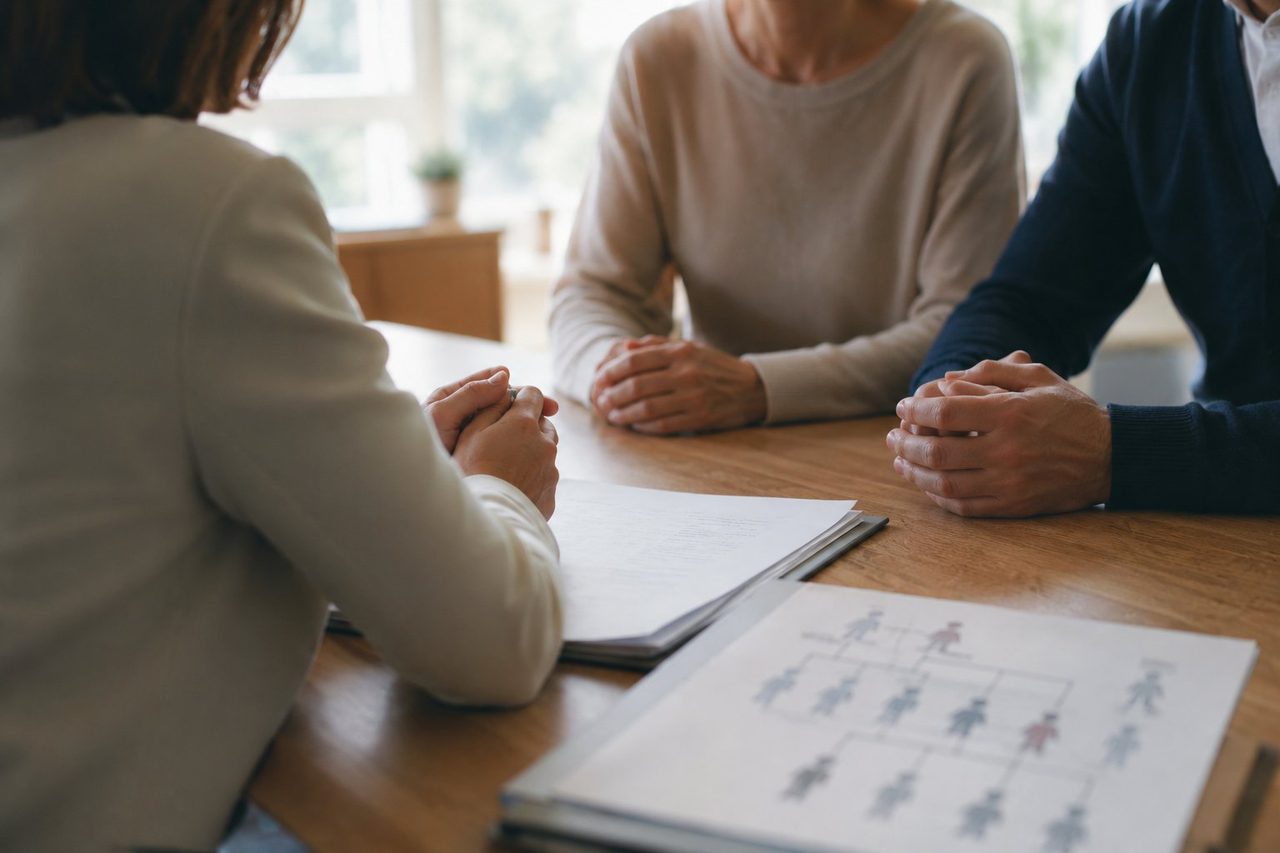 Consultation de conseil génétique et arbre généalogique — prédisposition héréditaire BRCA, Dr Jérémie Zeitoun