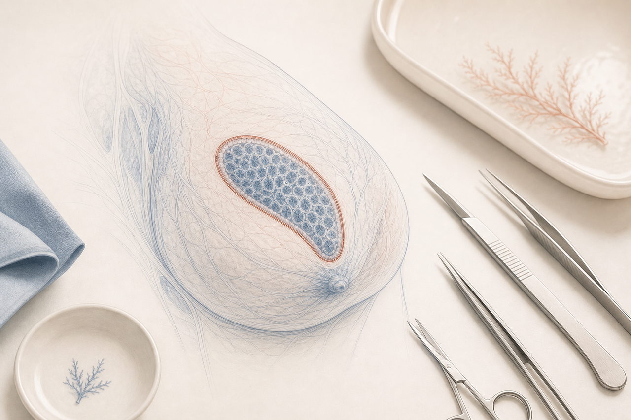 Schéma comparant un carcinome in situ (cellules confinées dans le canal, membrane basale intacte) et un cancer infiltrant (cellules ayant franchi la membrane basale)
