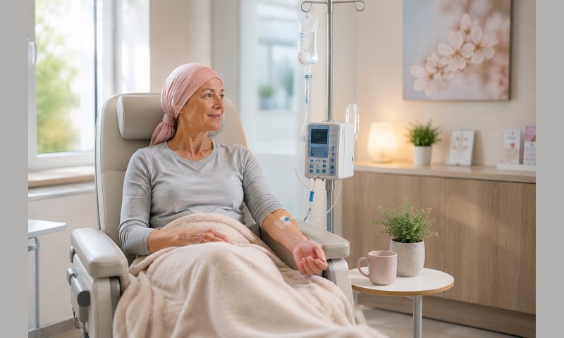 Chimiothérapie du cancer du sein — perfusion