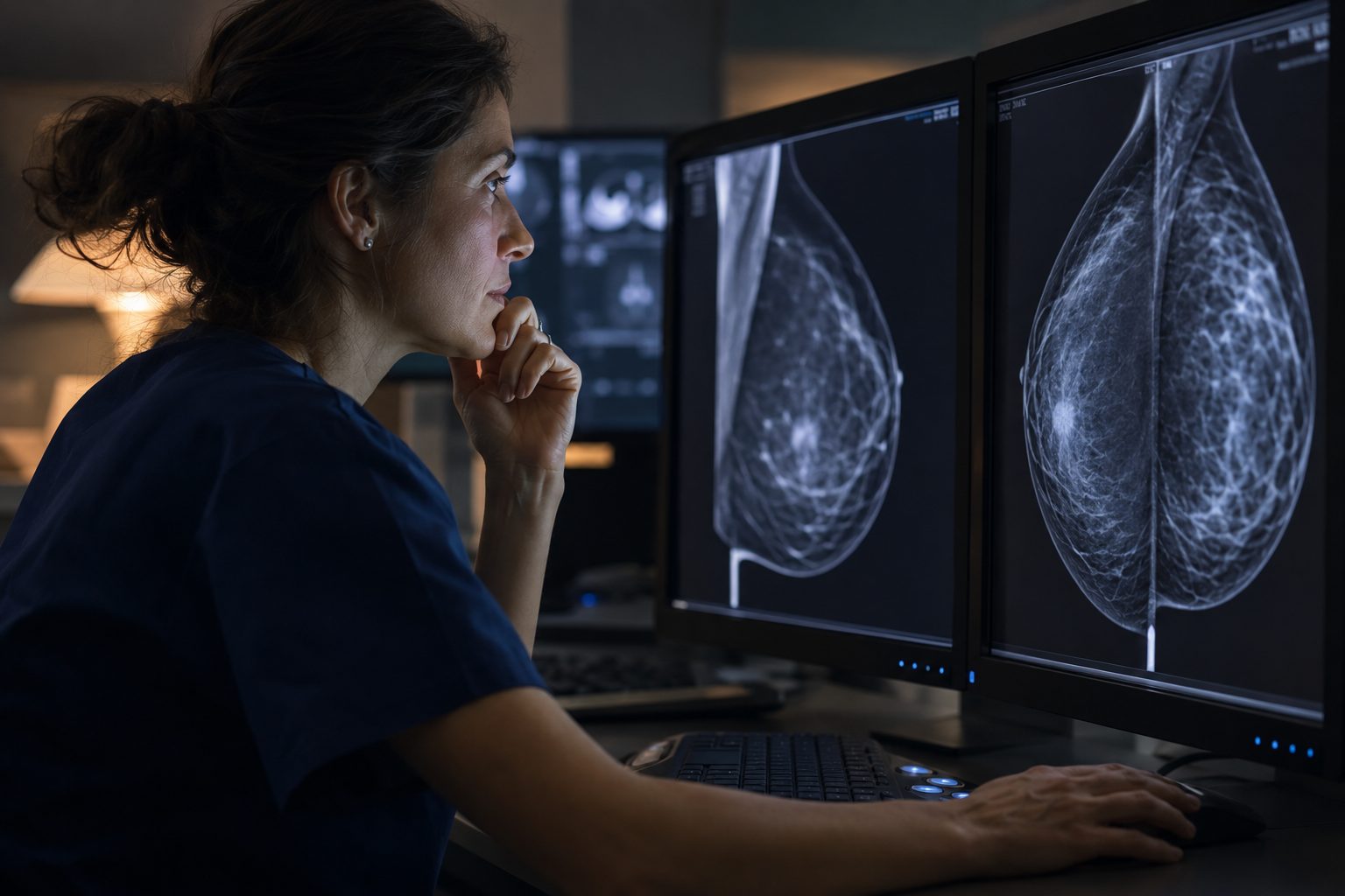 Bilan d'imagerie de la maladie de Paget du mamelon : lecture des mammographies à la recherche du cancer du sein sous-jacent, complétée par échographie et IRM — Dr Jérémie Zeitoun Paris